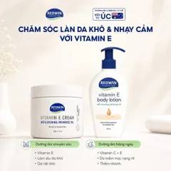 Combo Dưỡng Ẩm Chuyên Sâu Redwin Kem Dưỡng Ẩm Vitamin E Cream 330g & Sữa Dưỡng Thể Vitamin E Body Lotion EPO 400ml