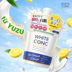 Kem dưỡng thể ban ngày trắng da White CC Cream White Conc Nhật Bản - Túi 200g