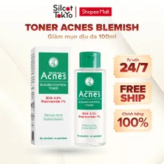 Toner giảm mụn dịu da Acnes Blemish Control Toner White Conc 100ml