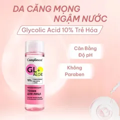 Toner Glycolic Acid 10% RT Compliment Dưỡng Ẩm, Cân Bằng Độ pH, Mờ Thâm Nám, Tái Tạo Làn Da 200ml