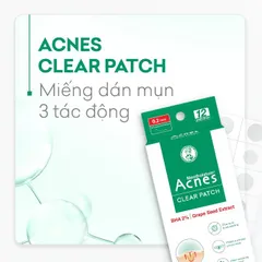 Miếng dán mụn giúp giảm mụn sưng viêm Acnes Clear Patch White Conc (24 Miếng)