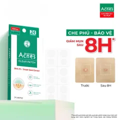 Miếng dán mụn giúp giảm mụn sưng viêm Acnes Clear Patch White Conc (24 Miếng)