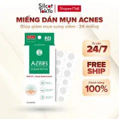 Miếng dán mụn giúp giảm mụn sưng viêm Acnes Clear Patch White Conc (24 Miếng)