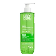 Gel rửa mặt tẩy tế bào chết không hạt Librederm Seracin Micro-Peeling Purifying hỗ trợ giảm mụn mờ thâm mụn 200ml /400ml
