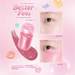 Má hồng kem dạng lỏng GSLAY Bubble Gleam Blush Serum căng bóng bắt sáng, mỏng nhẹ thuần chay 4.5ml