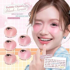 Má hồng kem dạng lỏng GSLAY Bubble Gleam Blush Serum căng bóng bắt sáng, mỏng nhẹ thuần chay 4.5ml