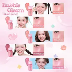 Má hồng kem dạng lỏng GSLAY Bubble Gleam Blush Serum căng bóng bắt sáng, mỏng nhẹ thuần chay 4.5ml