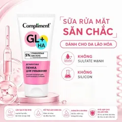 Sữa Rửa Mặt Glycolic Acid 5% Compliment Sạch Sâu, Tái Tạo Săn Chắc Cho Da Lão Hóa, Nhạy Cảm 150ml