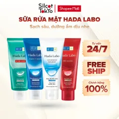 Kem Rửa Mặt Dưỡng Ẩm Hada Labo Advanced Nourish / Perfect White / Acne Care / Pro Anti Aging Cleanser White Conc 80g