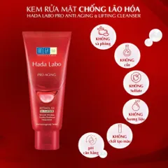 Kem Rửa Mặt Dưỡng Ẩm Hada Labo Advanced Nourish / Perfect White / Acne Care / Pro Anti Aging Cleanser White Conc 80g