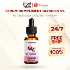 Serum Compliment Glycolic 5% Niacinamide Tái Tạo Da Săn Chắc, Tăng Đàn Hồi & Mờ Thâm Sạm 27ml