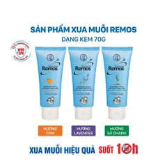 Kem và Xịt chống muỗi Rohto Metholatum Remos White Conc (Hương Lavender, Sả Chanh, Cam, Khuynh Diệp) 70g/ 150ml