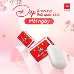 Xà Phòng Đa Năng COW Beauty Soap 90g – Dưỡng Ẩm Da, Làm Sạch Dịu Nhẹ