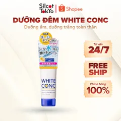Kem dưỡng ẩm trắng da toàn thân ban đêm White Conc Nhật Bản Watery Cream 90g