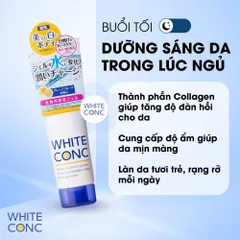 Kem dưỡng ẩm trắng da toàn thân ban đêm White Conc Nhật Bản Watery Cream 90g