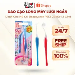 Dao Cạo Lông Mày Lưỡi Ngắn Dành Cho Nữ Kai Beautycare 11580 PELT-2B (Set 2 Cây)