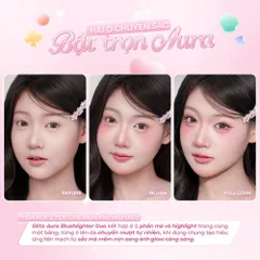 Bảng má hồng bắt sáng 2 ô đa năng GSLAY Glitz Aura Blushlighter Duo 7.6g