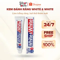 Kem đánh răng White & White Lion 150g Nhật Bản
