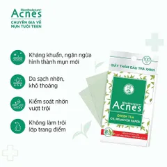 Giấy thấm dầu kiểm soát nhờn, ngừa mụn Acnes Oil Remover Paper White Conc 100 tờ