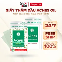 Giấy thấm dầu kiểm soát nhờn, ngừa mụn Acnes Oil Remover Paper White Conc 100 tờ