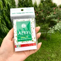 Giấy thấm dầu kiểm soát nhờn, ngừa mụn Acnes Oil Remover Paper White Conc 100 tờ