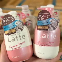 Dầu gội xả Kracie Ma & Me Latte dưỡng tóc chắc khỏe, dành cho cả gia đình Nhật Bản 490ml