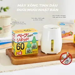 Set Máy Xông Tinh Dầu Đuổi Muỗi Và Lọ Tinh Dầu S Select Nhật Bản