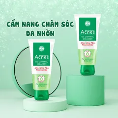 Sữa rửa mặt kiểm soát nhờn ngăn ngừa mụn Acnes White Conc Oil Control Cleanser 100g/ Acnes Foaming Wash 150ml