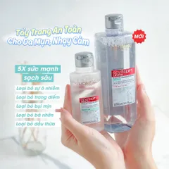 Nước tẩy trang và làm sạch sâu 3-in-1 L'Oreal Paris Micellar Water 400ml