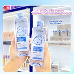 Nước tẩy trang và làm sạch sâu 3-in-1 L'Oreal Paris Micellar Water 400ml