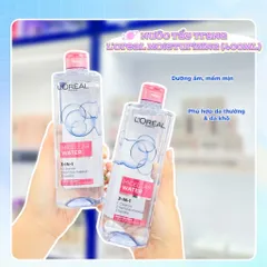Nước tẩy trang và làm sạch sâu 3-in-1 L'Oreal Paris Micellar Water 400ml