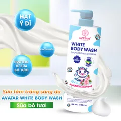Sữa tắm dưỡng trắng sáng da Avatar Body Wash 800ml