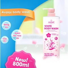Sữa tắm dưỡng trắng sáng da Avatar Body Wash 800ml