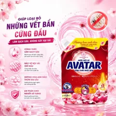 Nước Giặt 5 Trong 1 Avatar Hương Hoa Oải Hương, Hoa Anh Đào Làm Sạch Sâu, Lưu Hương Dài Lâu
