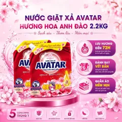Nước Giặt 5 Trong 1 Avatar Hương Hoa Oải Hương, Hoa Anh Đào Làm Sạch Sâu, Lưu Hương Dài Lâu
