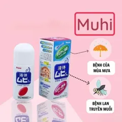Lăn muỗi đốt Muhi, lăn bôi giảm ngứa muỗi và côn trùng đốt Nhật Bản Lọ 50ml