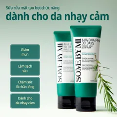 Sữa Rửa Mặt Some By Mi AHA-BHA-PHA 30 Days Miracle Acne Clear Foam Làm Sạch Sâu 100ml