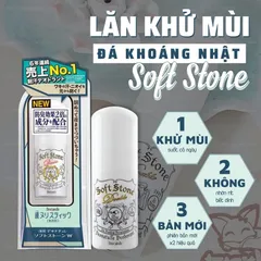 Lăn nách đá khoáng khô thoáng Soft Stone Deonatulle	 Nhật Bản