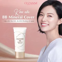 Kem nền thoáng Cezanne Mineral Cover BB Cream High Cover Cream SPF29 PA+++ Nhật Bản 30g