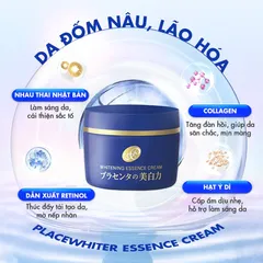 Kem dưỡng trắng da Meishoku Whitening Essence Cream White Conc Nhật Bản 55g