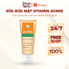 Sữa rửa mặt vitamin làm sáng da, mờ sẹo thâm dạng kem Acnes Vitamin Cleanser 100g 846605