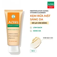 Sữa rửa mặt vitamin làm sáng da, mờ sẹo thâm dạng kem Acnes Vitamin Cleanser 100g 846605