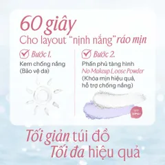 Phấn phủ mỏng nhẹ kiềm dầu, thuần chay chống nắng Lemonade Supermatte No Makeup Loose Powder 9g