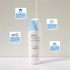 Kem chống nắng dưỡng da, ngăn ngừa mụn Sunplay Skin Aqua Acne Clear Eco Việt Nam SPF 50, PA++++ 25g