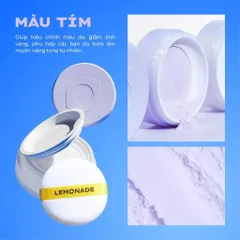 Phấn phủ mỏng nhẹ kiềm dầu, thuần chay chống nắng Lemonade Supermatte No Makeup Loose Powder 9g