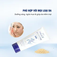 Sữa rửa mặt Hatomugi The Medicated Facial Foam White Conc ngừa mụn, dưỡng ẩm và làm sáng da