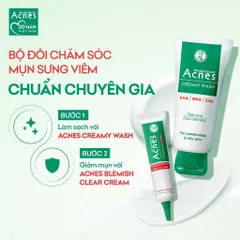 Sữa rửa mặt ngăn ngừa mụn Acnes Creamy Wash 100g
