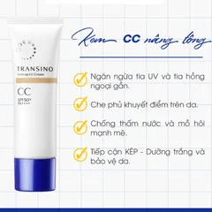 Kem CC Trang Điểm Trắng Sáng Da Transino Tone Up CC Cream 30g