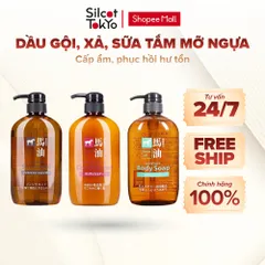 Dầu gội, dầu xả, sữa tắm Horse Oil Nhật Bản 600ml