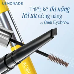 Chì kẻ mày 2 đầu Lemonade Dual Eyebrow 2.75g (Mascara 2.5g + Pencil 0.25g)